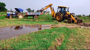 jcb 3dx backhoe amazing tractor loading fornt bucket leveling #jcbvideo #jcb #viral #tractor