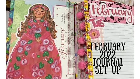 February 2022 Creative Journal Set Up