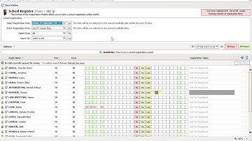 Taking a Register in iSAMS