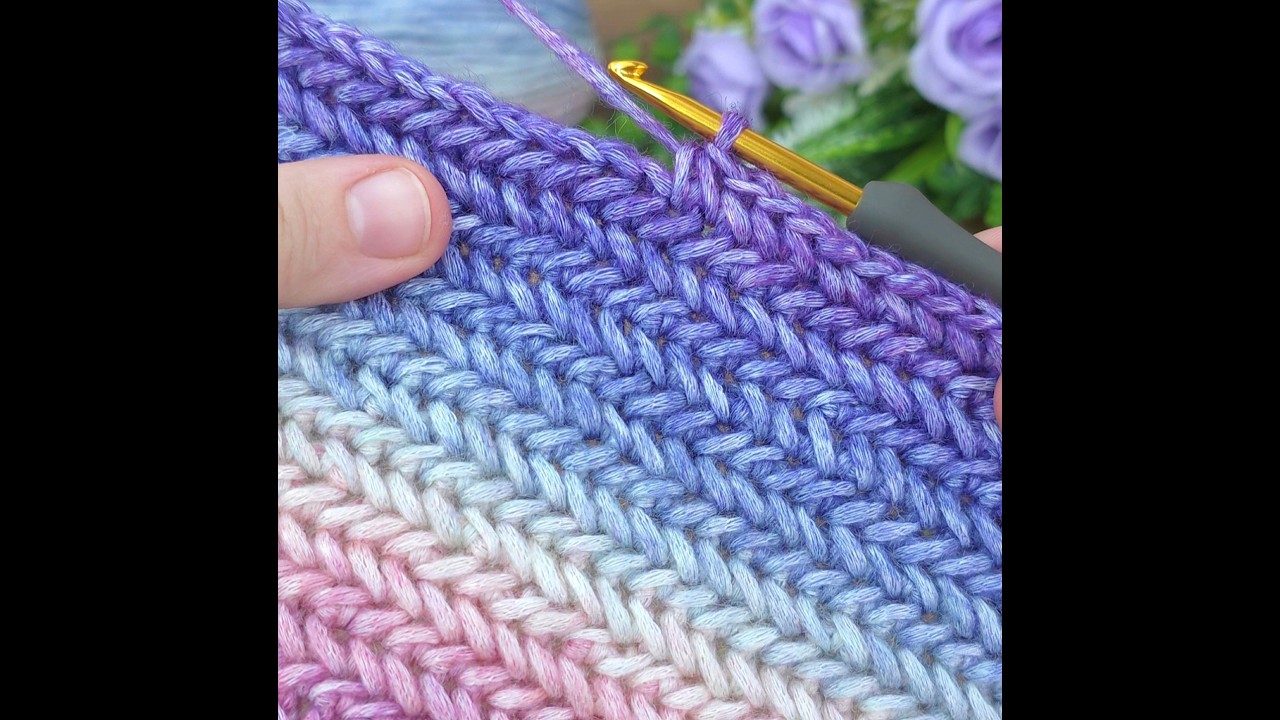 Wow!! Beautiful Ombre Crochet Stitch – Perfect for Blankets & Shawls 