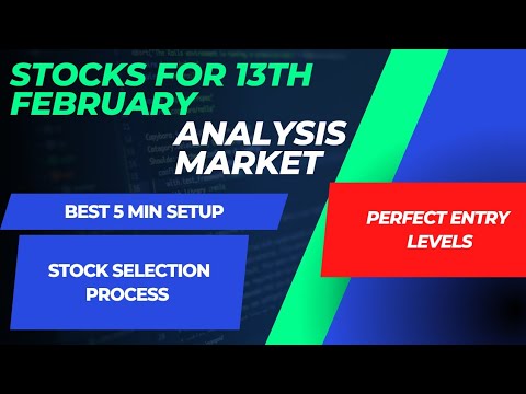 best intraday stocks for 13th February 2023| market analysis - YouTube
