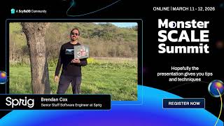 Monster Scale Summit 2026 - Brendan Cox, Senior Staff Software Engineer at Sprig