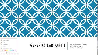 #OOP | #Generics | #Java | Generics in Java Lab Part 1