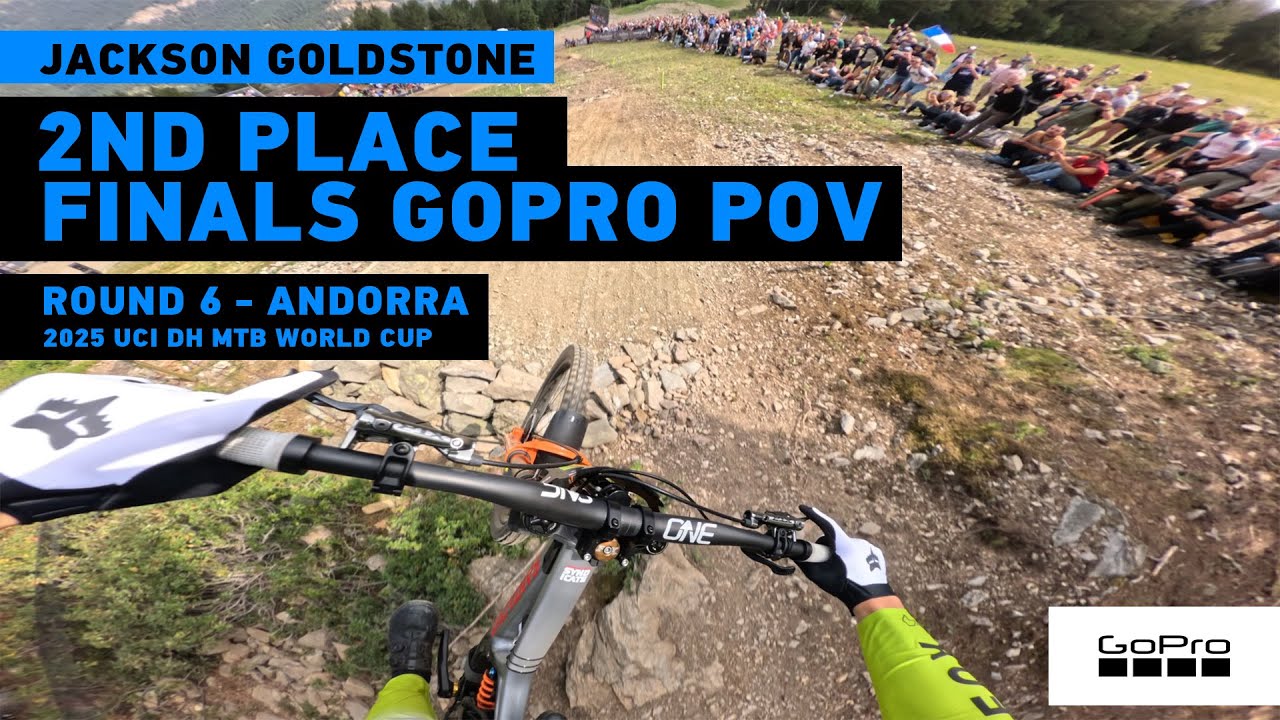 GoPro: Jackson Goldstone Put Up a Fight! 2nd Place GoPro POV in Andorra - '25 UCI DH MTB World Cup