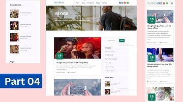 [Part : 04] Complete responsive Education website design using | HTML CSS & Javascript