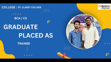 BCA  (CS) Graduate Placement Story From PySpiders Rajajinagar | As a  TRAINEE