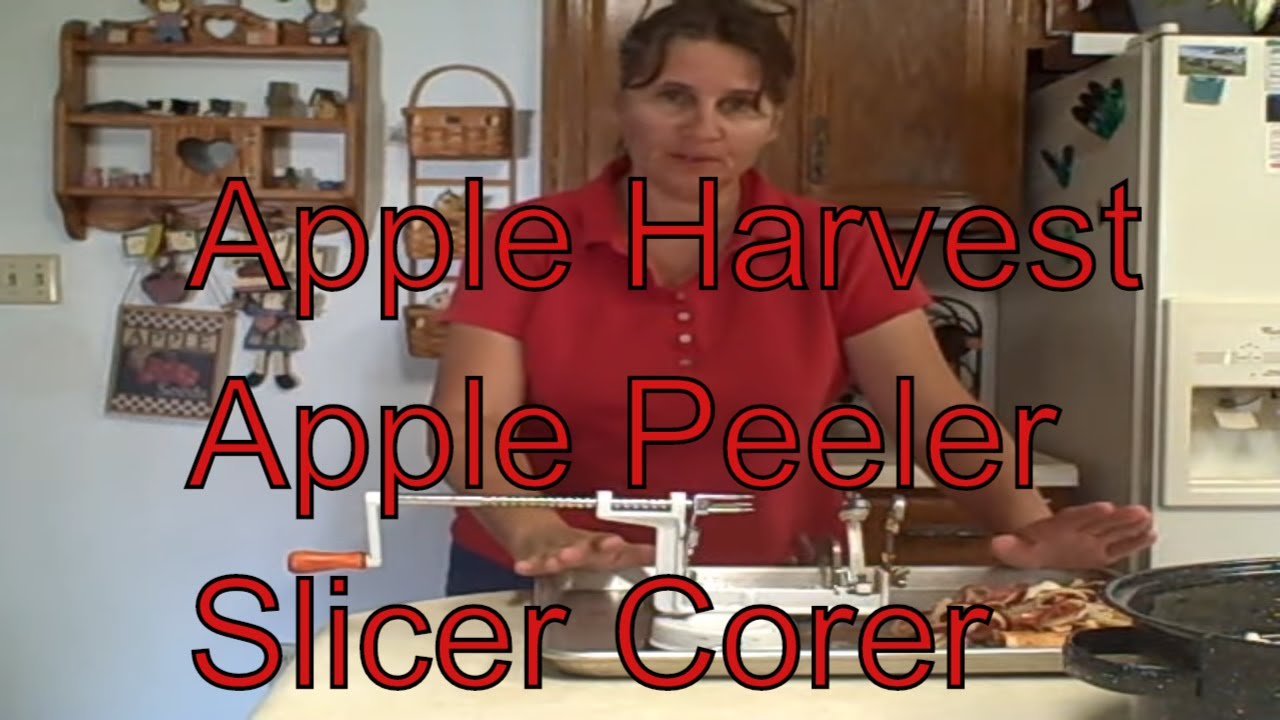 Storing Apples Using Apple Peeler Slicer Corer Gadget Apple Harvest