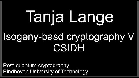 Isogeny-basd cryptography V - CSIDH