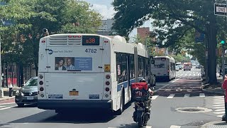 2012-13 XD60 & 2022 XD40 #4717 #4782 & #7877 on B38 & B52 at Fulton Street & Ashland Place