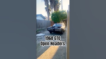 Worlds LOUDEST GTO // 1968 GTO Open Headers #gto #pontiacgto #musclecar #pontiacpower #pontiac