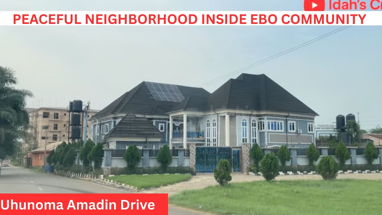 Уединенное поместье Ирхирири, Бенин-Сити, 2026 год. Полностью асфальтированные дороги, двойная др...