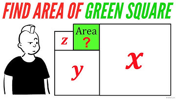 Can You find the Area of the Green Square? | Geometry Challenge!