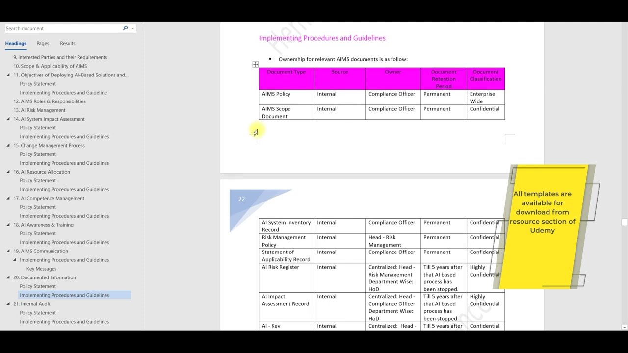 ISO/IEC-42001 (AI Management System) - Lecture 12 - Clause 7.5 – Documented Information