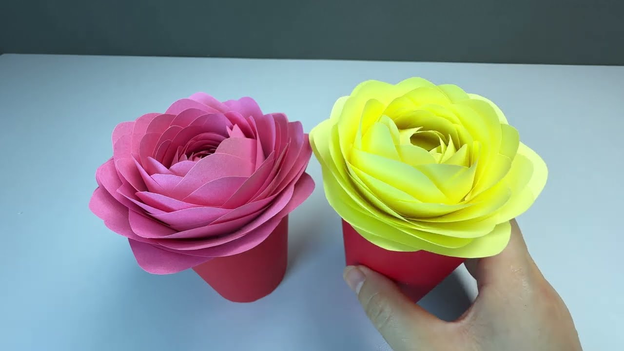 Paper Flowers-Super Simple Peony Flower Making