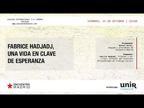 EM2021: Fabrice Hadjadj: Una vida en clave de esperanza