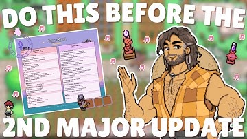 STOP! Do These Things Before the Next Major Update in Fields of Mistria