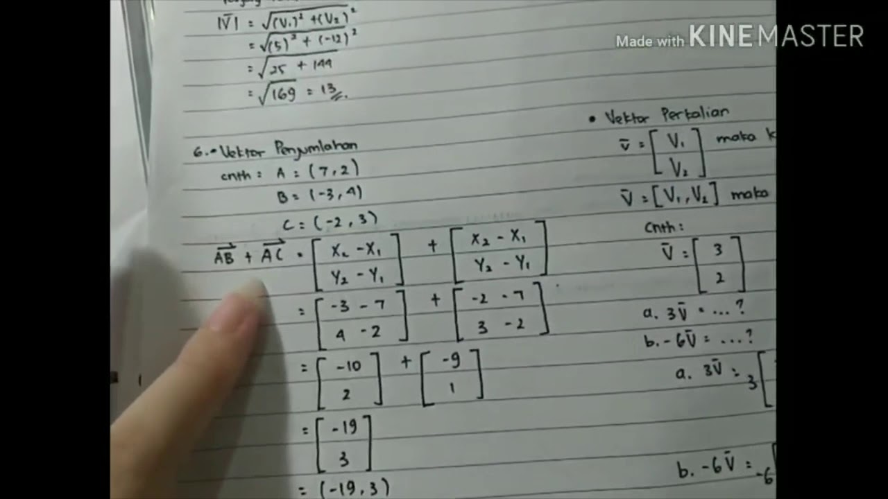 VEKTOR MATEMATIKA PEMINATAN KELAS 10 - YouTube