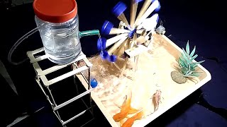 How to make Water Pump for Aquarium (Water Pump Without electricity) | Free Water Energy