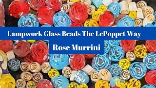 Lampwork Glass Beads Rose Murrini Class on Etsy and Udemy