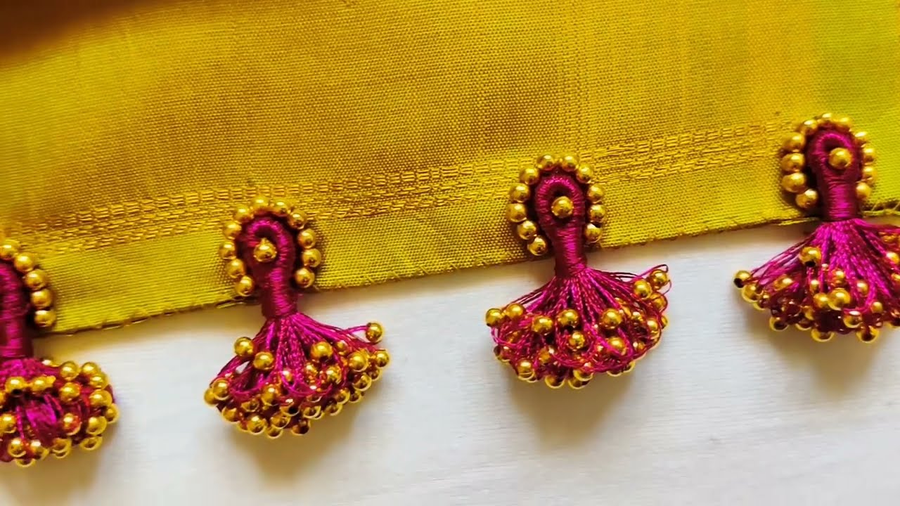 normal needle easy, bridal saree kuchu sareekuchu simple bridal