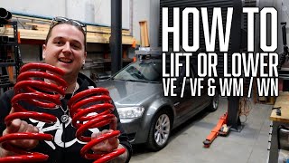 How to Change Rear Springs VE, VF and WN