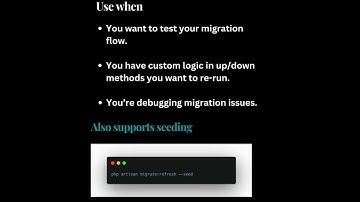 Which Laravel Command Should You Use? migrate:fresh vs migrate:refresh
