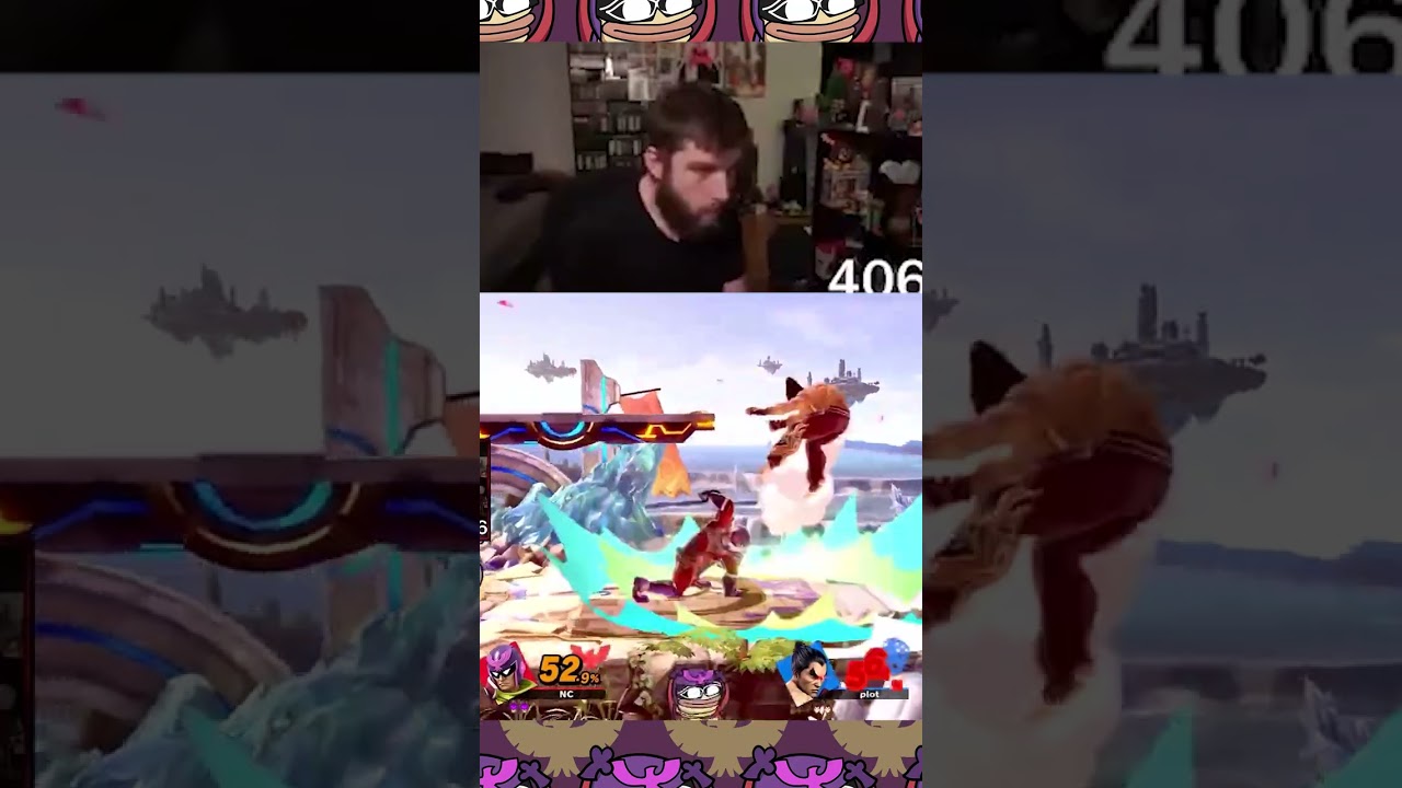 nair 1 up tilt down throw up air knee