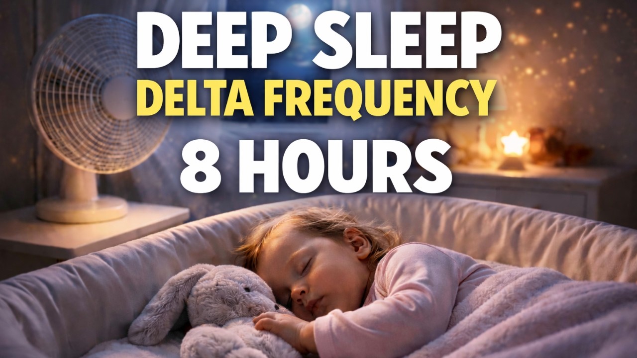 8 Hours Deep Sleep Delta Frequency 🌙 | Baby Sleep Fan Sound  #babysleep #deepsleep #fansound