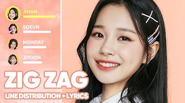 Weeekly - Zig Zag (Line Distribution + Lyrics Color Coded) PATREON REQUESTED