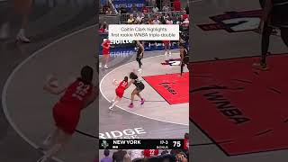 Caitlin Clark highlights: first triple-double by rookie in WNBA history