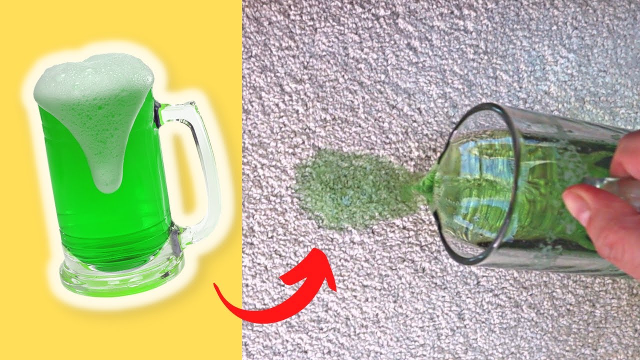How to Clean Green Beer Spill Stain from Carpet