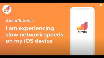 Airalo Tutorial: I am experiencing slow network speed on my iOS device