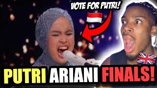 UK🇬🇧STUDENT REACTS TO PUTRI ARIANI FINALS PERFORMANCE AGT