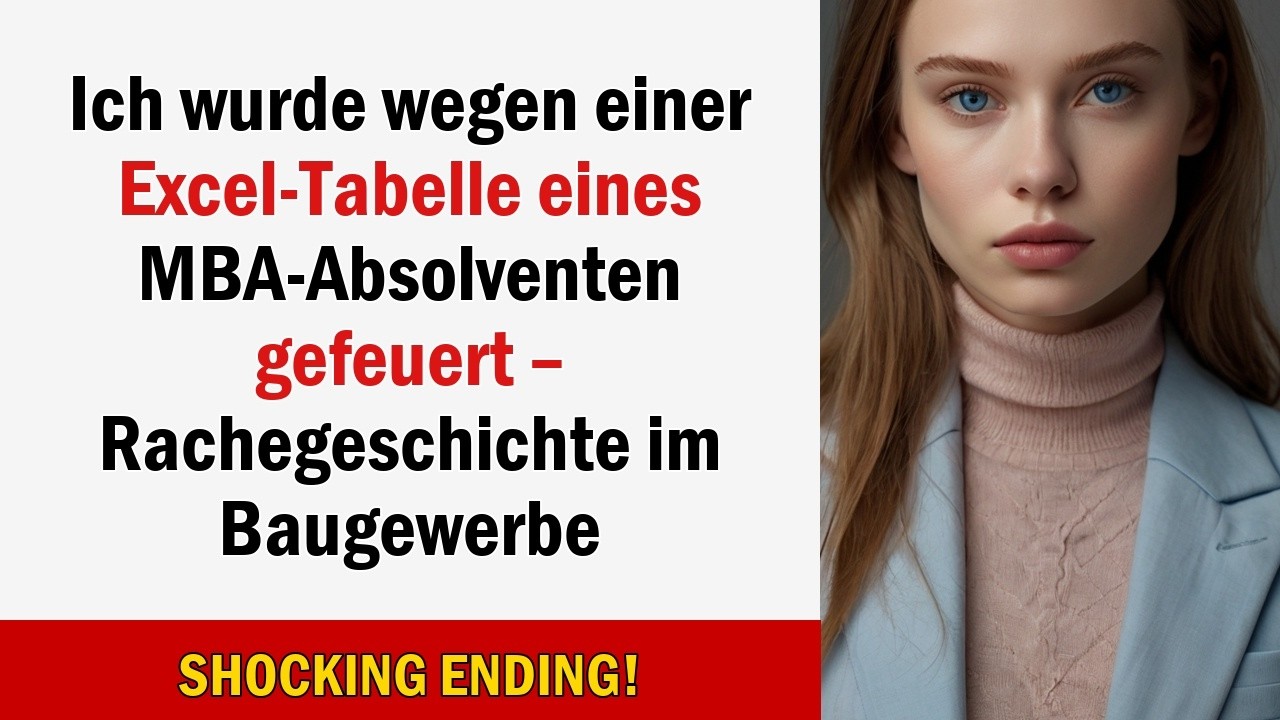 Ich wurde wegen einer Excel-Tabelle eines MBA-Absolventen gefeuert – Rachegeschichte im Baugewerbe
