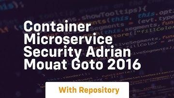 Container microservice security adrian mouat goto 2016