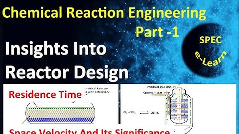 Chemical Reaction Engineering Part1 – Insights Into Reactor Design