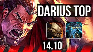 DARIUS vs ZED (TOP) | 14/1/1, Legendary, 800+ games | KR Master | 14.10