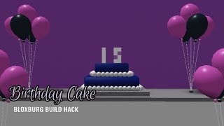 Birthday Cake Bloxburg Build Hack // Welcome to Bloxburg