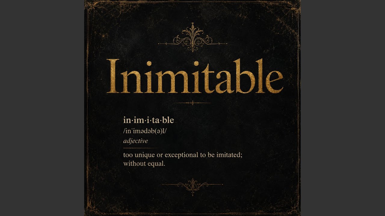 Watch Inimitable on YouTube Watch Inimitable on YouTube