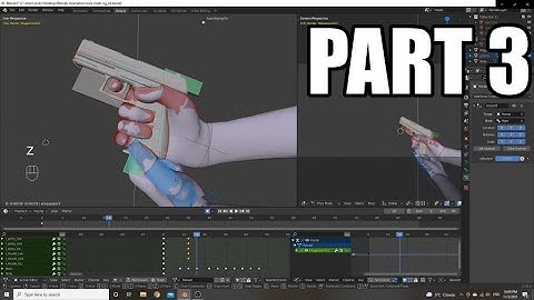 Blender 3D Reload Animation Tutorial Part 3 - Animating: Reload, Draw, & Store (Version 2.92)