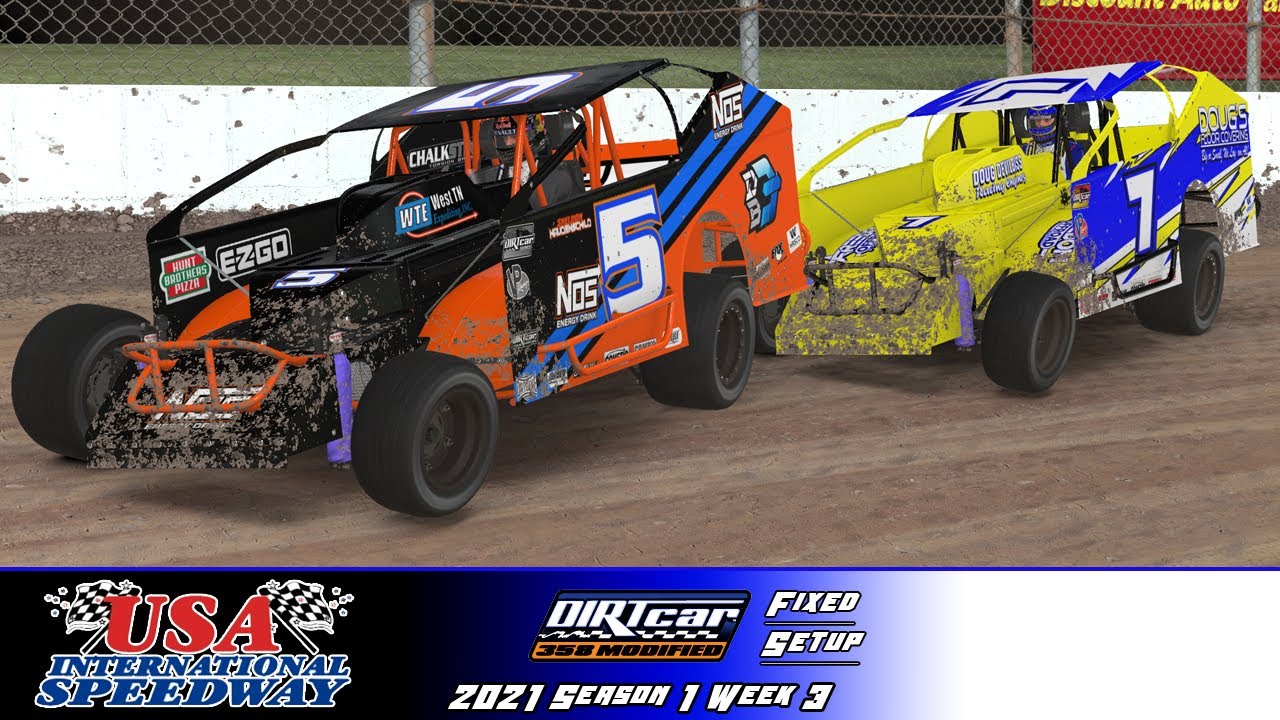 iRacing Dirt 358 Modifieds @ USA International Speedway