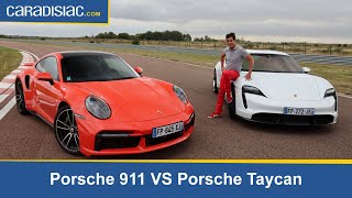 Comparatif vidéo : Porsche 911 Turbo S VS Porsche Taycan turbo S : thermique contre électrique