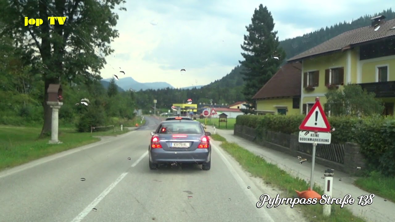 Fahrt vom Pyhrnpass nach Spital am Pyhrn (Oberösterreich) jop TV Travel