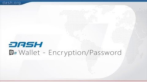 Dash: QT Wallet Encryption = G15E12