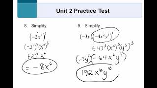 Unit 2 Practice Test MAT0028
