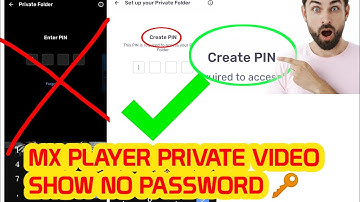 Mx Player private Folder | Lock | Unlock | No password | mx Player Personal Video shows