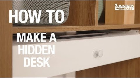 How to make a hidden desk - Bunnings Warehouse