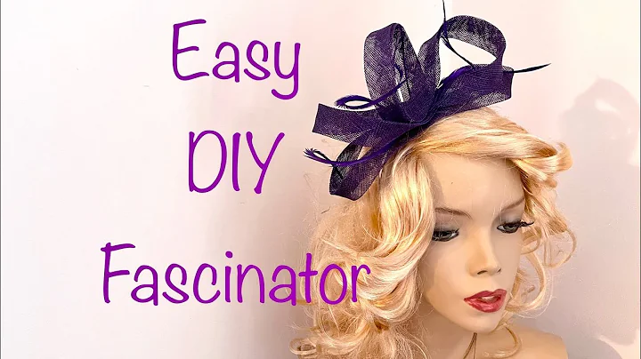 How to make a fascinator for beginners, easy DIY millinery tutorial