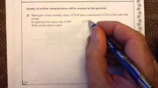 CCEA GCSE MATHS HIGHER SUMMER 2015 q23