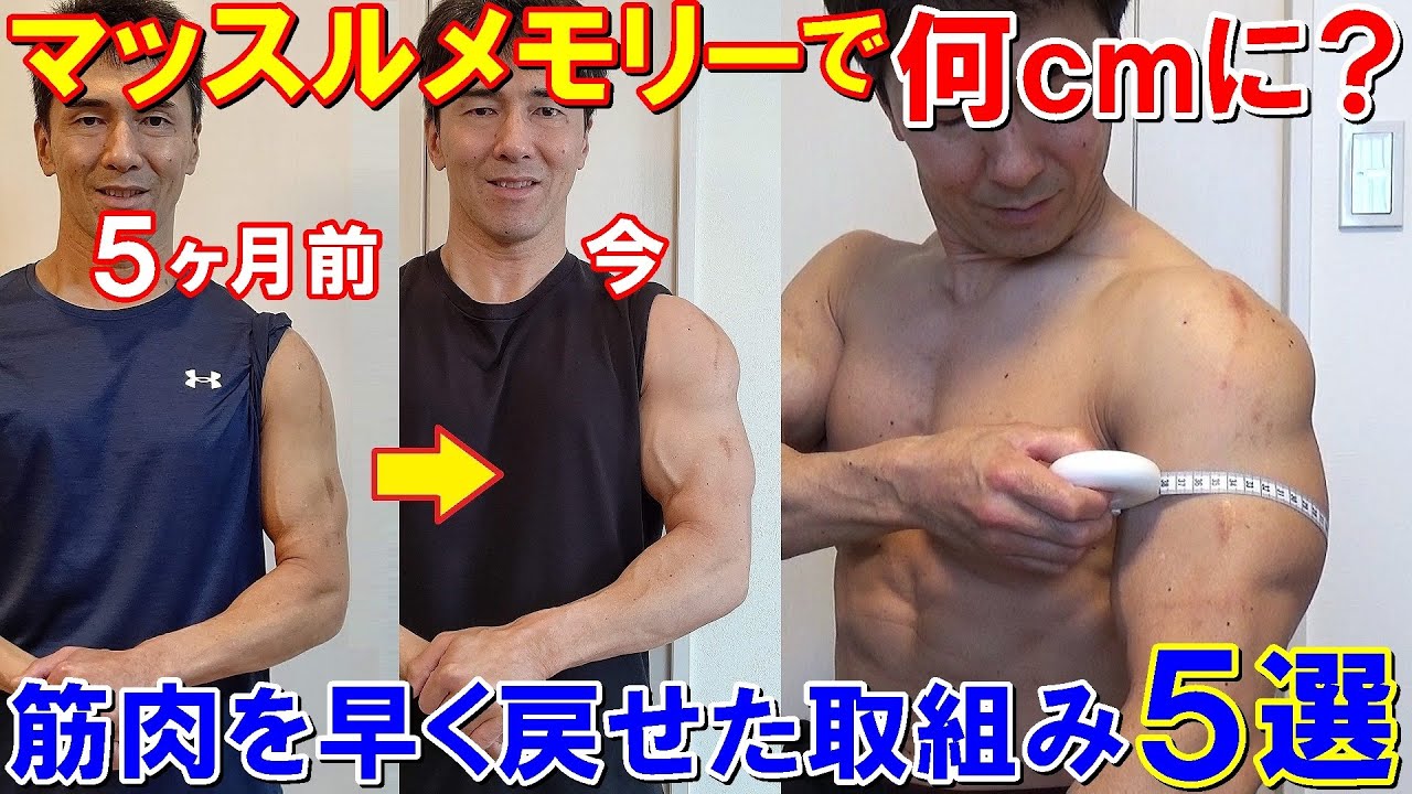 手術後マッスルメモリーで腕周りは何cm太くなった？筋肉を早く戻すための取組み5選【腱板断裂からの復活】